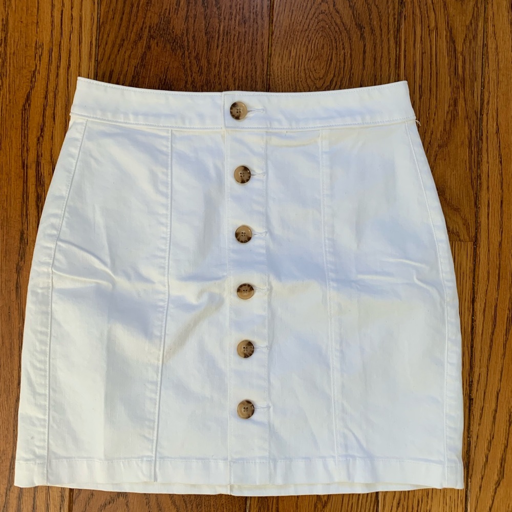 Loft white skirt